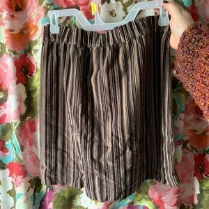 Striped corduroy skirt
